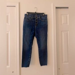 J.Crew Petite 10" high-rise skinny jean in signature stretch. Size 29P.